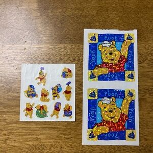 Vintage Sandylion Winnie the Pooh Stickers 1990s